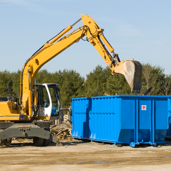 can i choose the location where the residential dumpster will be placed in Bridge Creek Oklahoma